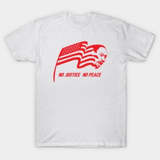 Martin Luther King Jr. American flag symbol in red variety T-Shirt